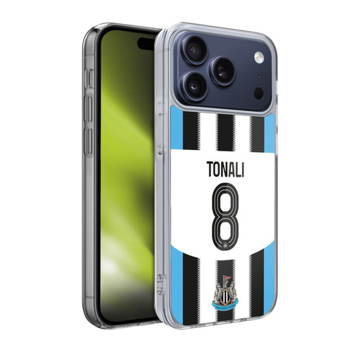 Newcastle United Football Club 2025/26 Players Home Kit Sandro Tonali Soft Gel Case for Apple iPhone 17 Pro