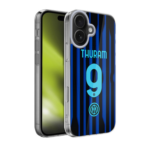 Fc Internazionale Milano 2025/26 Players Home Kit Marcus Thuram Soft Gel Case for Apple iPhone 17