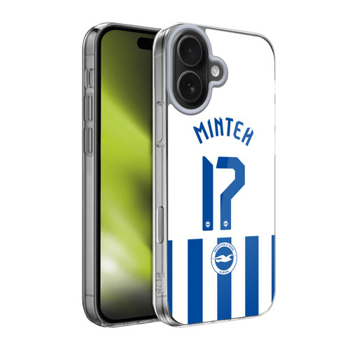 Brighton & Hove Albion F.C 2025/26 Players Home Kit Yankuba Minteh Soft Gel Case for Apple iPhone 17