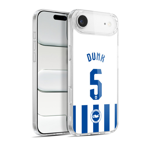 Brighton & Hove Albion F.C 2025/26 Players Home Kit Lewis Dunk Soft Gel Case for Apple iPhone 17 Air