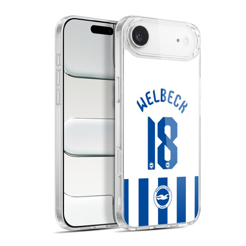 Brighton & Hove Albion F.C 2025/26 Players Home Kit Danny Welbeck Soft Gel Case for Apple iPhone 17 Air