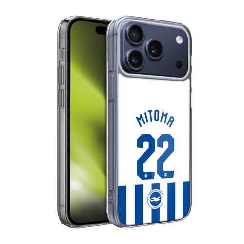 Brighton & Hove Albion F.C 2025/26 Players Home Kit Kaoru Mitoma Soft Gel Case for Apple iPhone 17 Pro Max