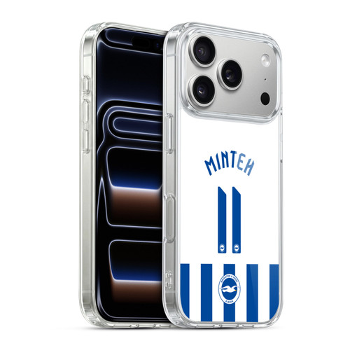 Brighton & Hove Albion F.C 2025/26 Players Home Kit Yankuba Minteh Soft Gel Case for Apple iPhone 17 Pro