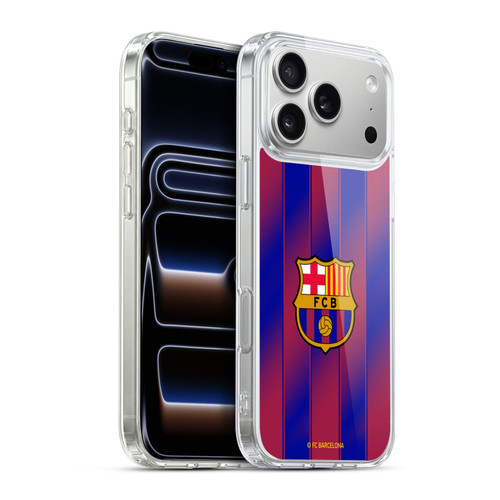 FC Barcelona 2025/26 Crest Kit Home Soft Gel Case for Apple iPhone 17 Pro Max