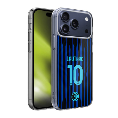 Fc Internazionale Milano 2025/26 Players Home Kit Lautaro Martínez Soft Gel Case for Apple iPhone 17 Pro Max