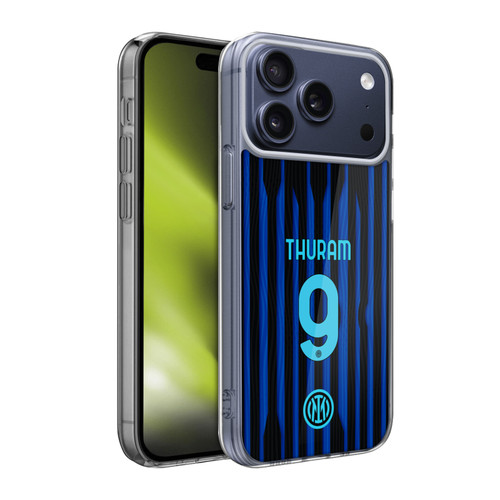 Fc Internazionale Milano 2025/26 Players Home Kit Marcus Thuram Soft Gel Case for Apple iPhone 17 Pro Max