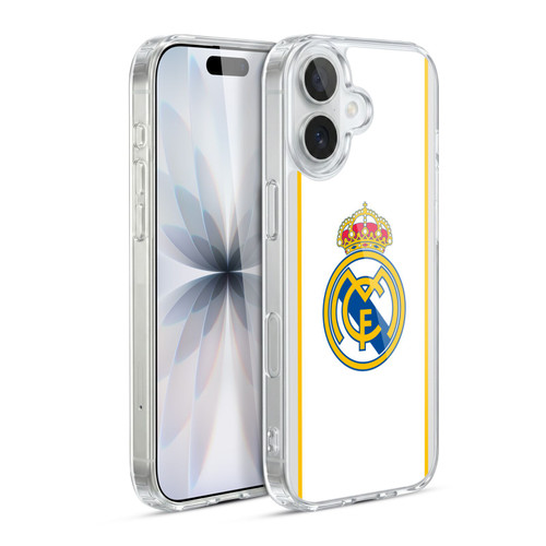 Real Madrid CF Badge White Soft Gel Case for Apple iPhone 17