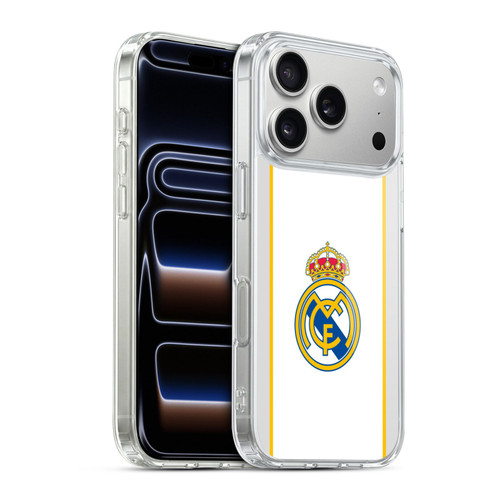Real Madrid CF Badge White Soft Gel Case for Apple iPhone 17 Pro