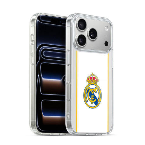 Real Madrid CF Badge White Soft Gel Case for Apple iPhone 17 Pro