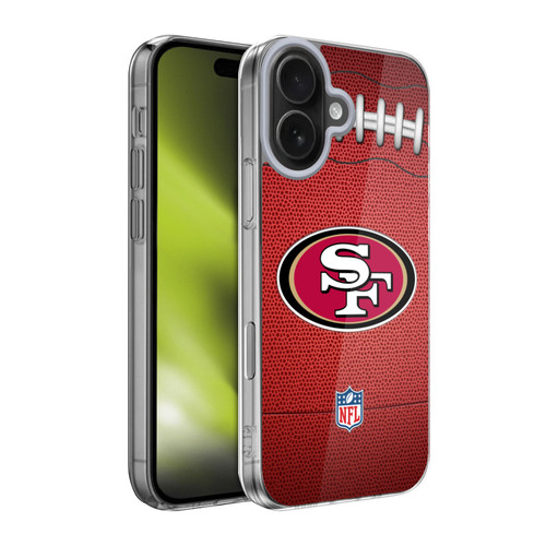 NFL San Francisco 49ers Graphics Football Soft Gel Case for Apple iPhone 17
