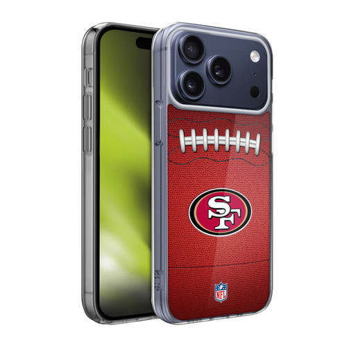 NFL San Francisco 49ers Graphics Football Soft Gel Case for Apple iPhone 17 Pro Max