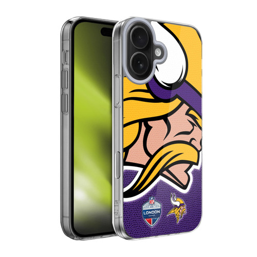 NFL 2024 International Games London Vikings Soft Gel Case for Apple iPhone 17