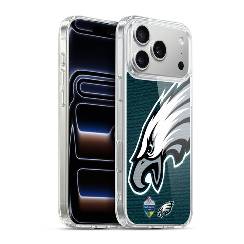 NFL 2024 International Games São Paulo Eagles Soft Gel Case for Apple iPhone 17 Pro Max