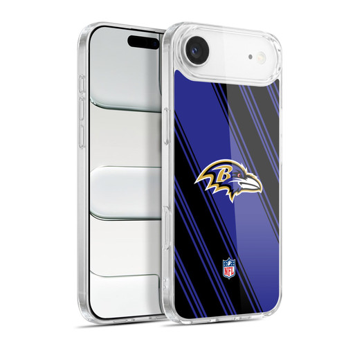 NFL Baltimore Ravens Artwork Stripes Soft Gel Case for Apple iPhone 17 Air