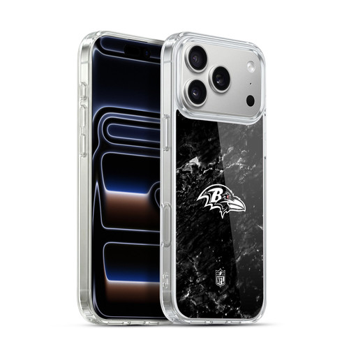 NFL Baltimore Ravens Artwork Marble Soft Gel Case for Apple iPhone 17 Pro Max
