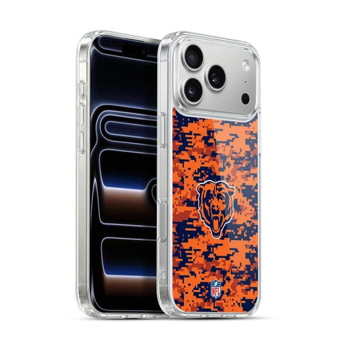 NFL Chicago Bears Graphics Digital Camouflage Soft Gel Case for Apple iPhone 17 Pro Max