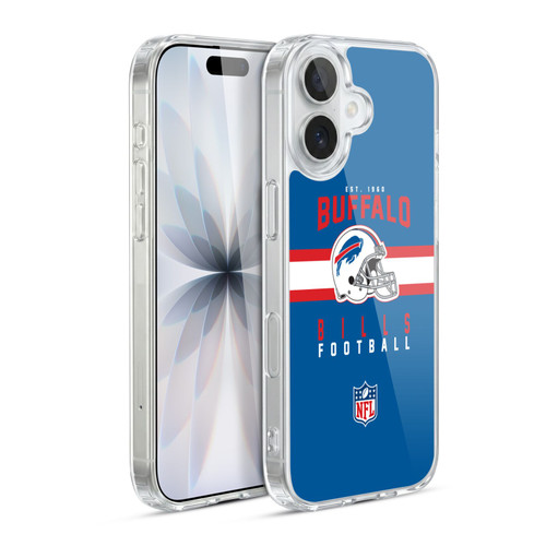 NFL Buffalo Bills Graphics Helmet Typography Soft Gel Case for Apple iPhone 17
