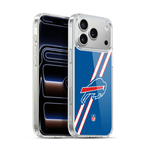 NFL Buffalo Bills Logo Stripes Soft Gel Case for Apple iPhone 17 Pro Max