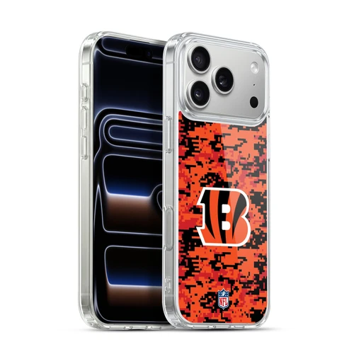NFL Cincinnati Bengals Graphics Digital Camouflage Soft Gel Case for Apple iPhone 17 Pro Max