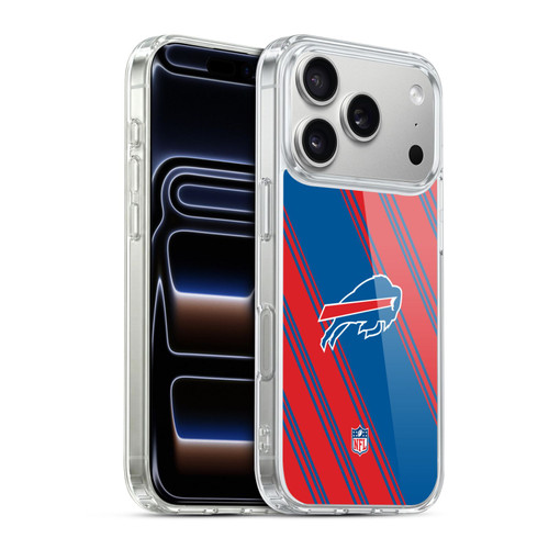 NFL Buffalo Bills Artwork Stripes Soft Gel Case for Apple iPhone 17 Pro