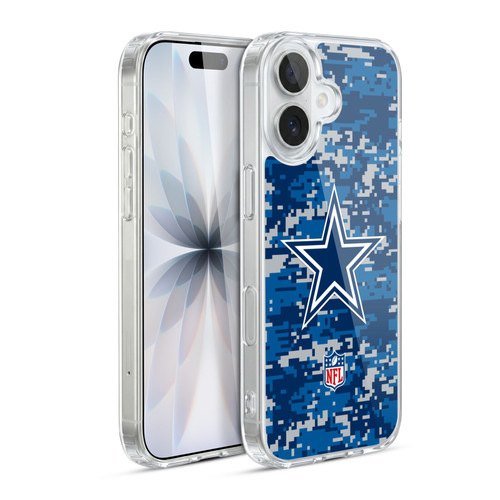 NFL Dallas Cowboys Graphics Digital Camouflage Soft Gel Case for Apple iPhone 17