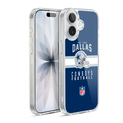 NFL Dallas Cowboys Graphics Helmet Typography Soft Gel Case for Apple iPhone 17