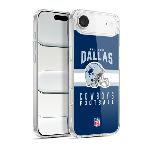 NFL Dallas Cowboys Graphics Helmet Typography Soft Gel Case for Apple iPhone 17 Air
