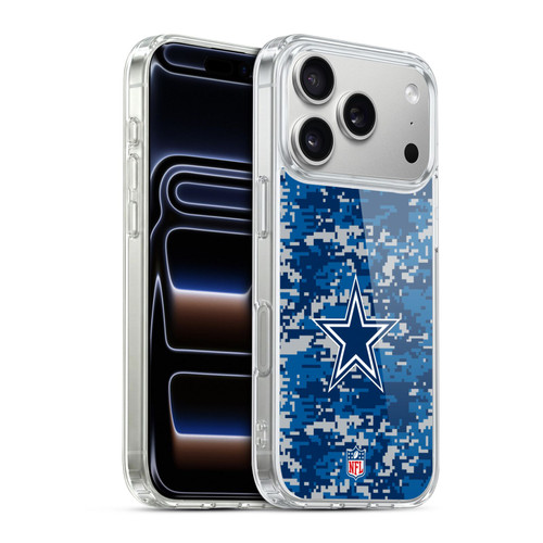 NFL Dallas Cowboys Graphics Digital Camouflage Soft Gel Case for Apple iPhone 17 Pro