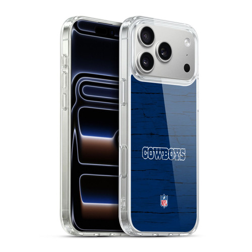 NFL Dallas Cowboys Logo Distressed Look Soft Gel Case for Apple iPhone 17 Pro Max
