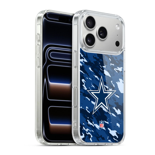 NFL Dallas Cowboys Logo Camou Soft Gel Case for Apple iPhone 17 Pro