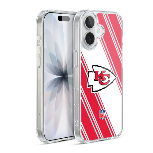 NFL Kansas City Chiefs Artwork Stripes Soft Gel Case for Apple iPhone 17