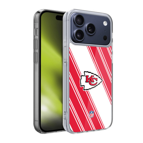 NFL Kansas City Chiefs Artwork Stripes Soft Gel Case for Apple iPhone 17 Pro NFL Kansas City Chiefs Artwork Stripes Soft Gel Case for Apple iPhone 17 Pro