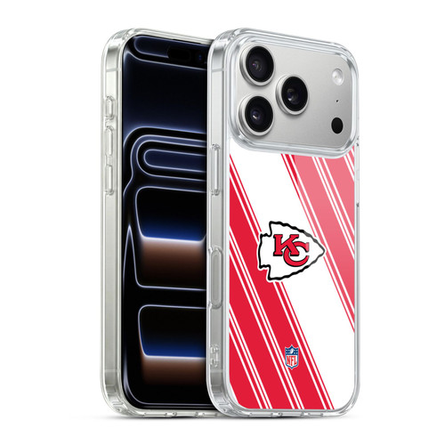 NFL Kansas City Chiefs Artwork Stripes Soft Gel Case for Apple iPhone 17 Pro