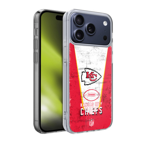 NFL Kansas City Chiefs Logo Art Banner Soft Gel Case for Apple iPhone 17 Pro