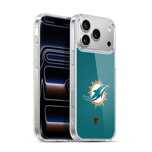 NFL Miami Dolphins Logo Football Soft Gel Case for Apple iPhone 17 Pro Max