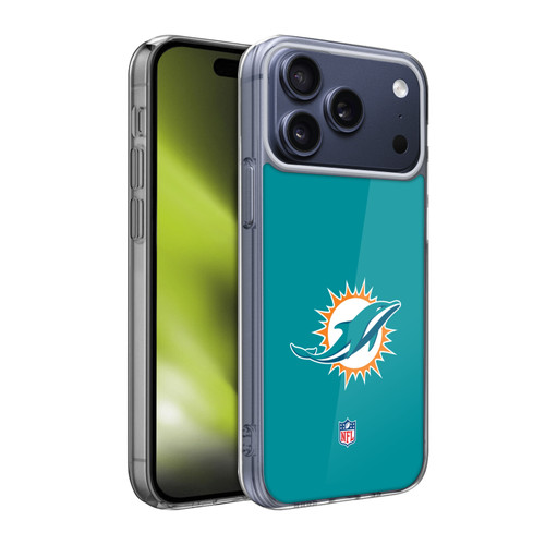 NFL Miami Dolphins Logo Plain Soft Gel Case for Apple iPhone 17 Pro Max