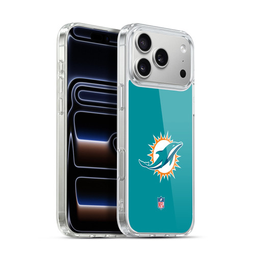 NFL Miami Dolphins Logo Plain Soft Gel Case for Apple iPhone 17 Pro Max
