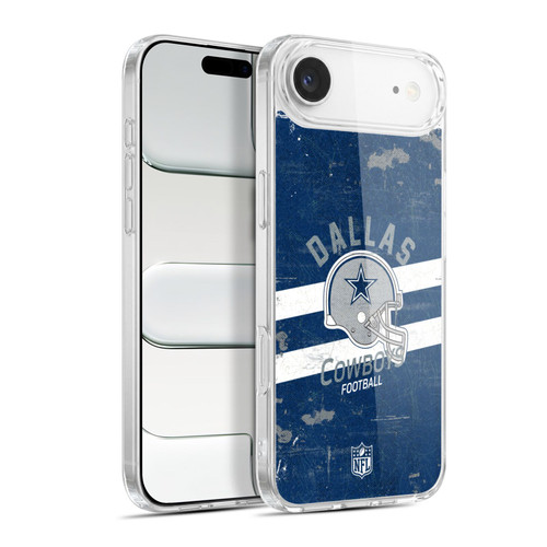 NFL Dallas Cowboys Logo Art Helmet Distressed Soft Gel Case for Apple iPhone 17 Air