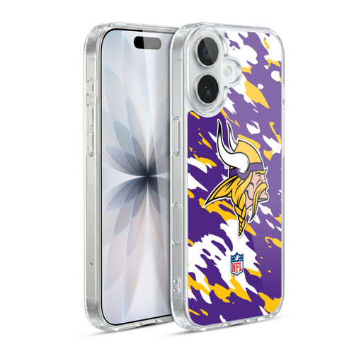NFL Minnesota Vikings Logo Camou Soft Gel Case for Apple iPhone 17