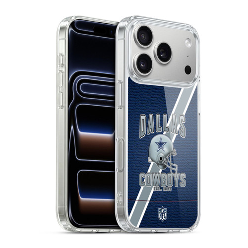NFL Dallas Cowboys Logo Art Football Stripes Soft Gel Case for Apple iPhone 17 Pro