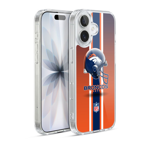 NFL Denver Broncos Logo Helmet Soft Gel Case for Apple iPhone 17