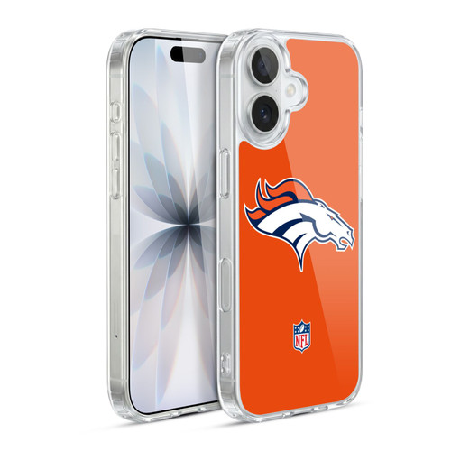 NFL Denver Broncos Logo Plain Soft Gel Case for Apple iPhone 17