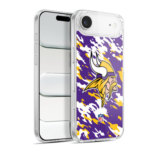 NFL Minnesota Vikings Logo Camou Soft Gel Case for Apple iPhone 17 Air