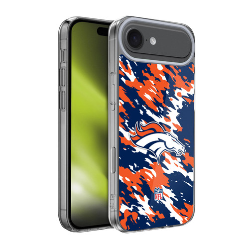 NFL Denver Broncos Logo Camou Soft Gel Case for Apple iPhone 17 Air