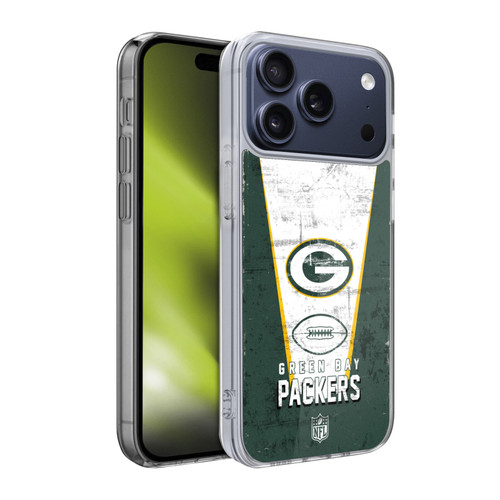 NFL Green Bay Packers Logo Art Banner Soft Gel Case for Apple iPhone 17 Pro