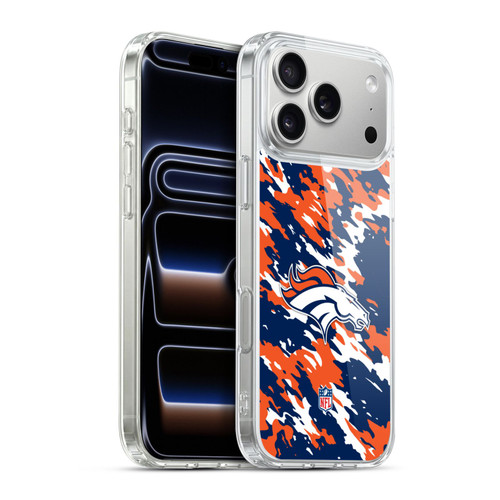 NFL Denver Broncos Logo Camou Soft Gel Case for Apple iPhone 17 Pro Max