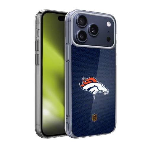 NFL Denver Broncos Logo Football Soft Gel Case for Apple iPhone 17 Pro Max