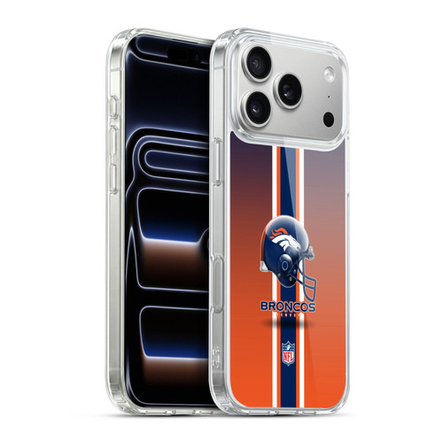 NFL Denver Broncos Logo Helmet Soft Gel Case for Apple iPhone 17 Pro Max