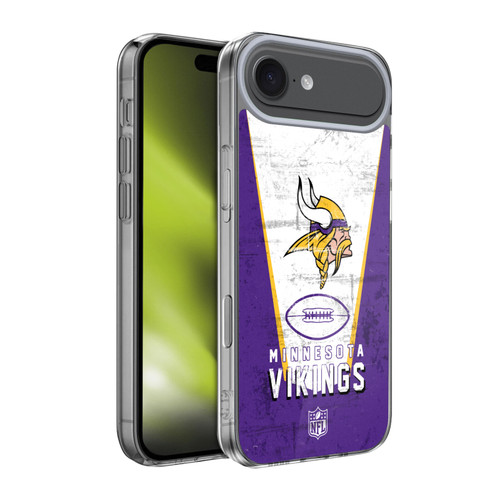NFL Minnesota Vikings Logo Art Banner Soft Gel Case for Apple iPhone 17 Air