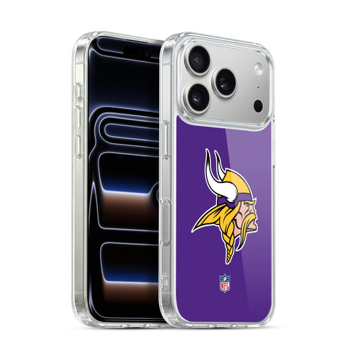 NFL Minnesota Vikings Logo Plain Soft Gel Case for Apple iPhone 17 Pro